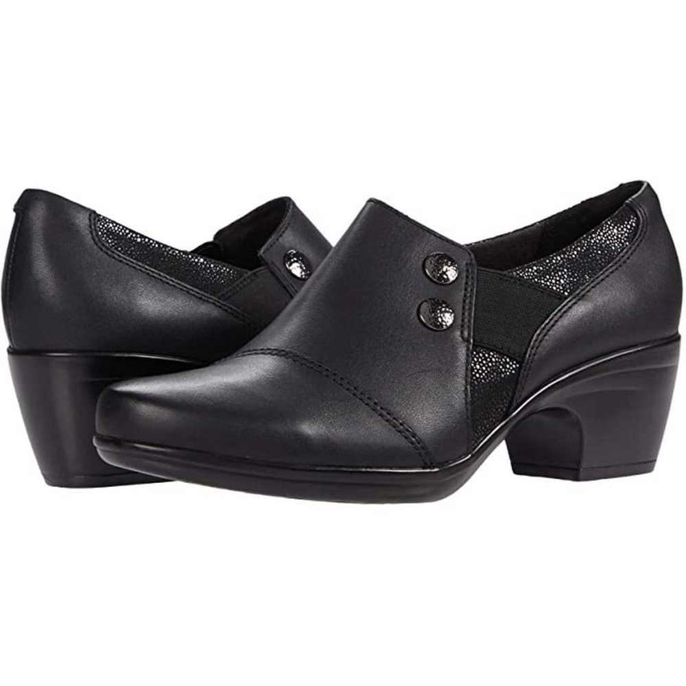 Clarks leather bootie boot Black Women 8.5